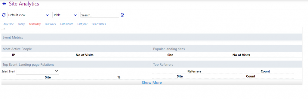 site analytics/comidor low-code bpm platform