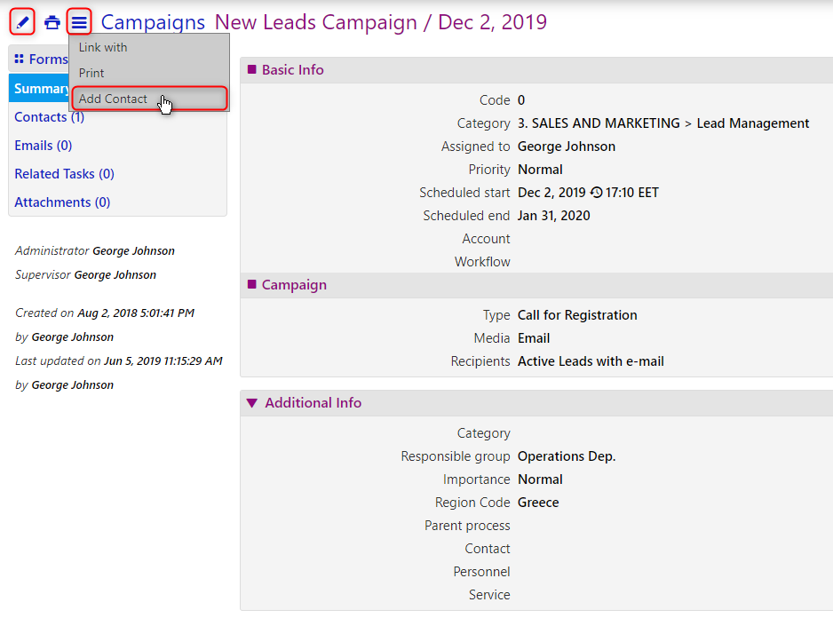 campaign templates/comidor low-code bpm platform