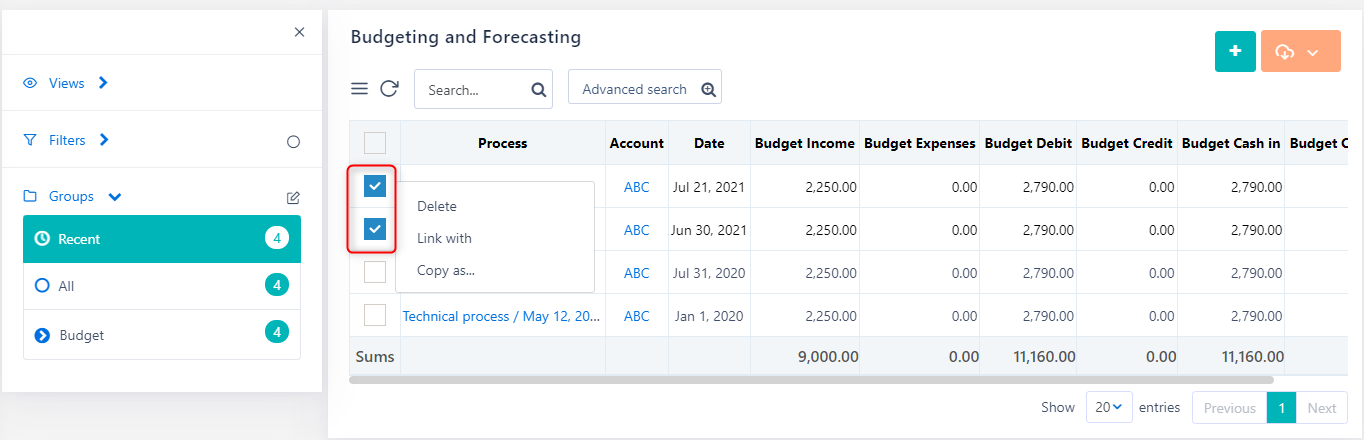 Forecasting | Comidor Platform