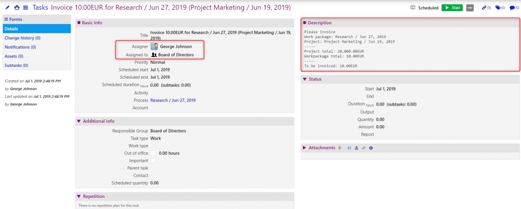 invoicing plan/comidor low-code bpm platform