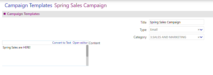 campaign templates | comidor low-code bpm platform