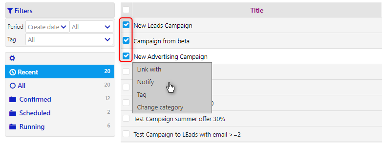 campaign templates | comidor low-code bpm platform