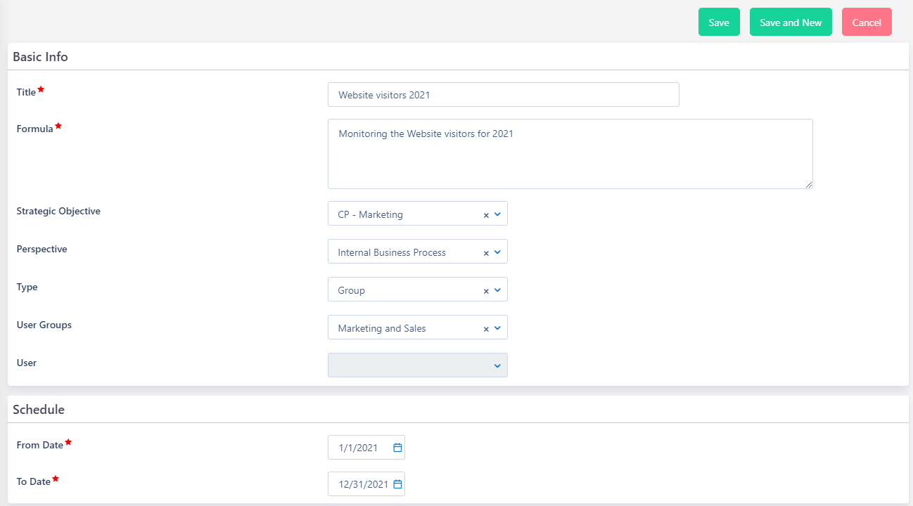 KPIs | Comidor Platform