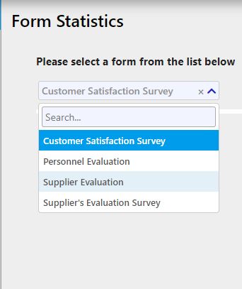 form statistics form Designer & surveys / Comidor Digital Automation Platform