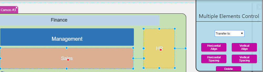 Enterprise canvas elements | Comidor Platform