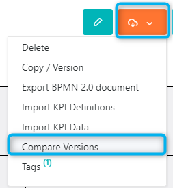 Workflow compare versions | Comidor Platform