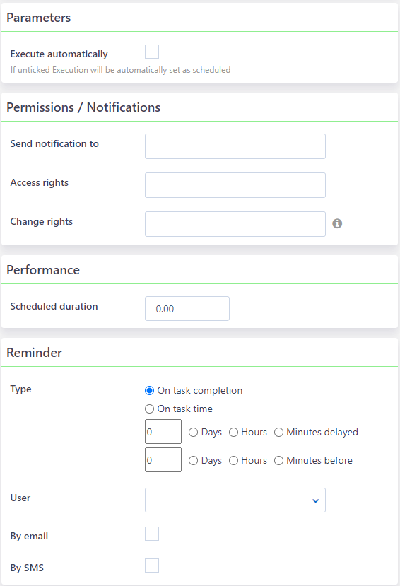 Process Scheduling creation | Comidor Platform