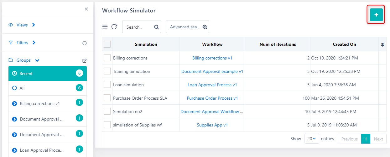 Workflow Simulator | Comidor Platform