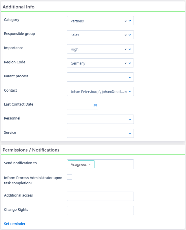 Opportunities creation | Comidor Platform