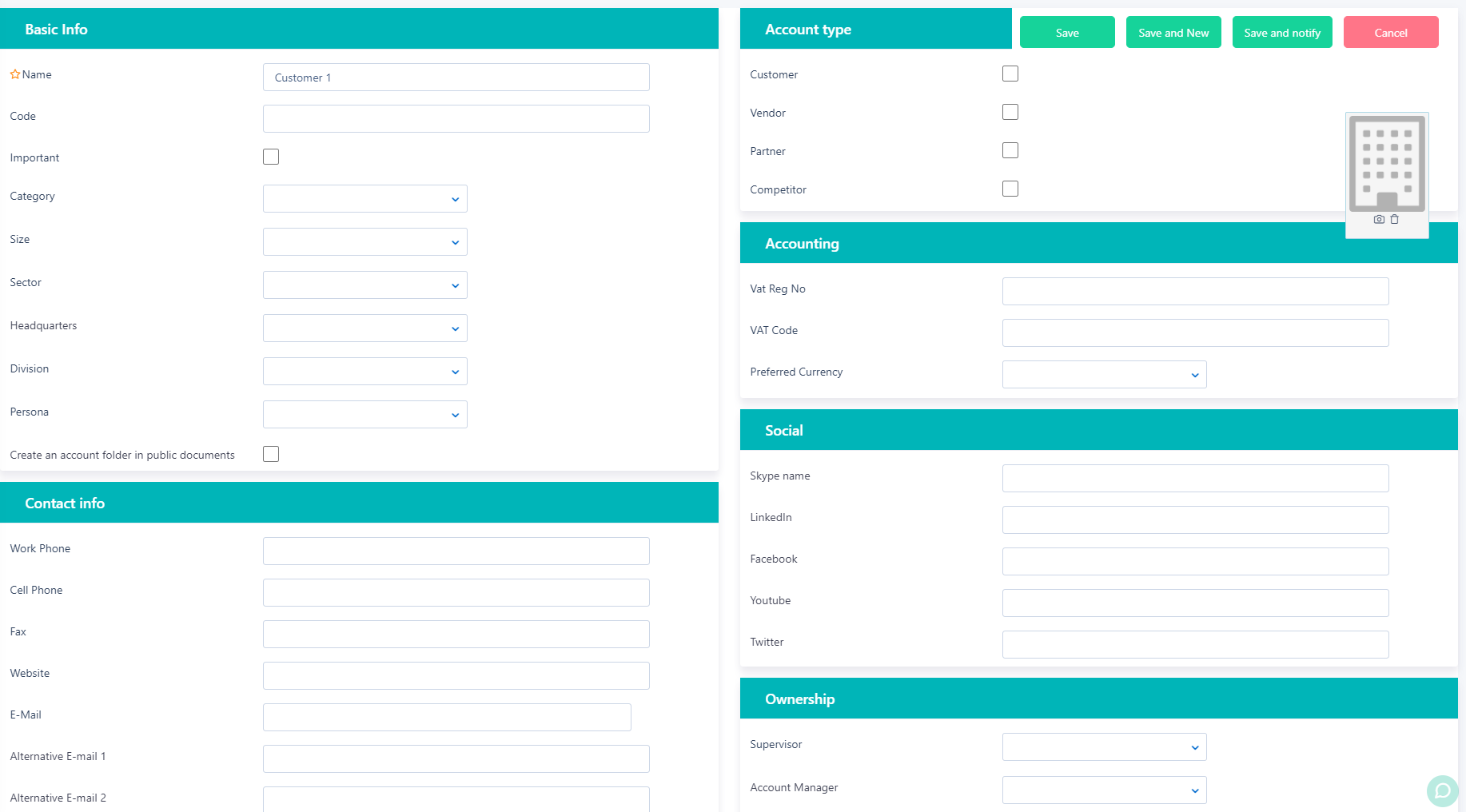 Accounts v.6| Comidor Platform