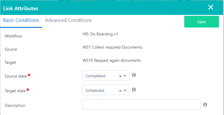 Workflow conditions | Comidor Platform