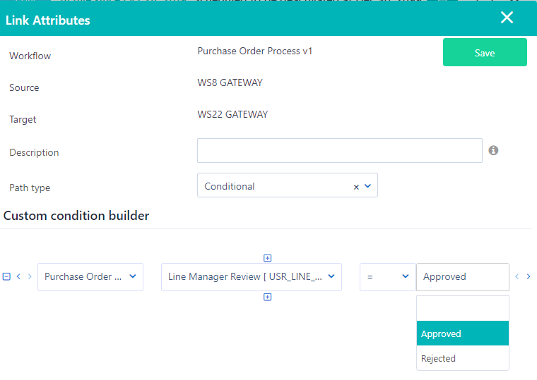 Workflow conditions | Comidor Platform