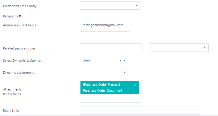 Workflow elements | Comidor Platform