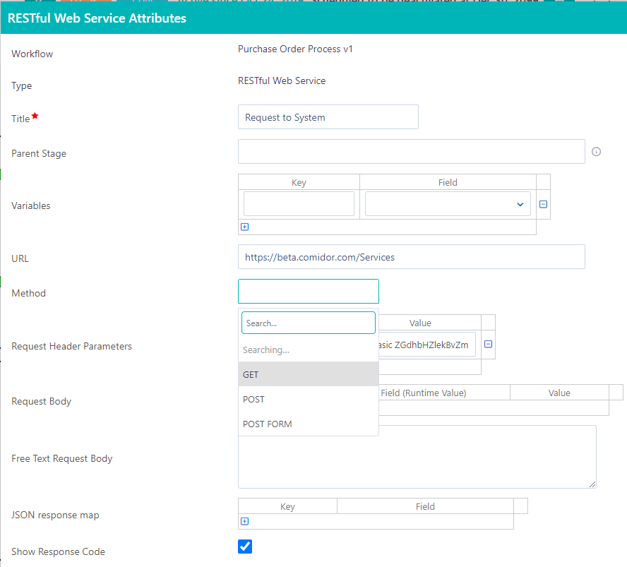 Workflow elements | Comidor Platform