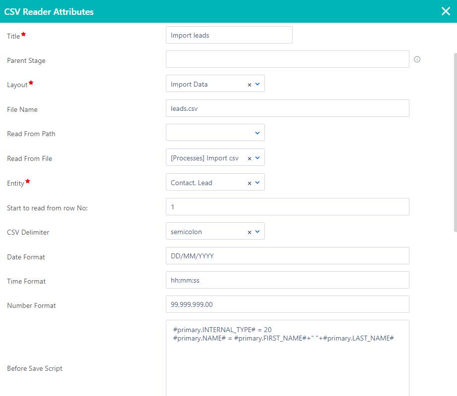 Workflow file reader | Comidor Platform