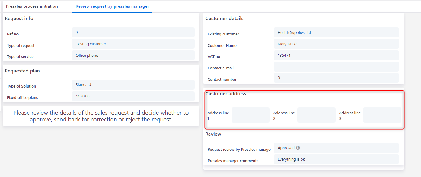 User Forms | Comidor Platform