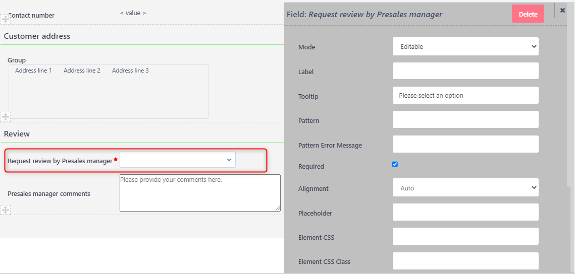 User Forms | Comidor Platform