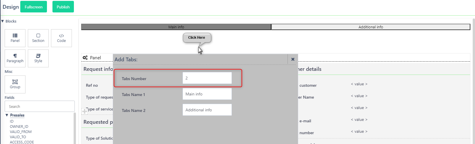 User Forms | Comidor Platform