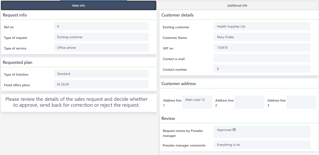 User Forms | Comidor Platform