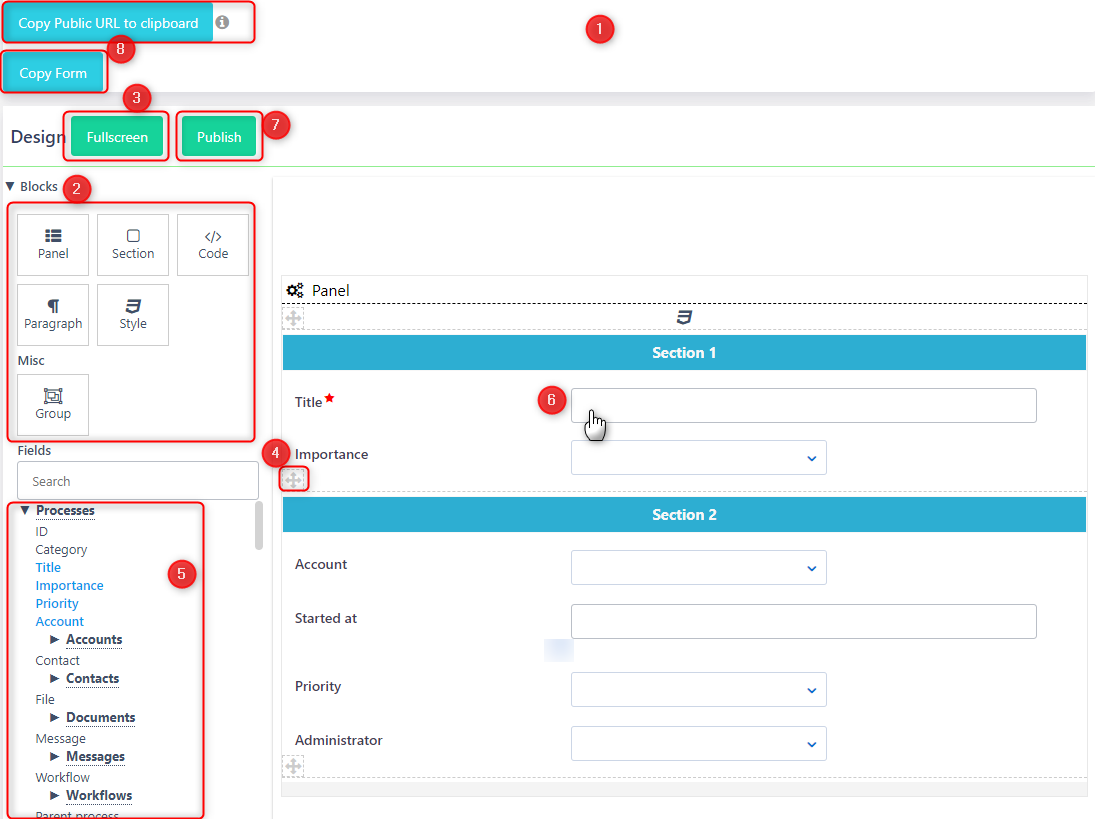 User Forms | Comidor Platform