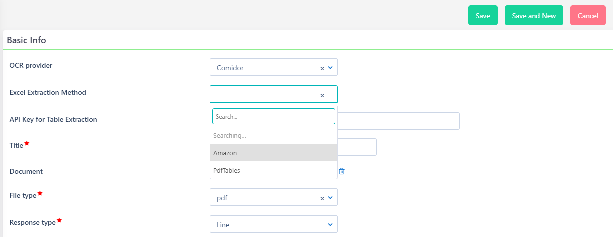 Document Analyzer | Comidor Platform