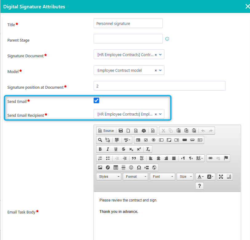 Digital Signature | Comidor Platform