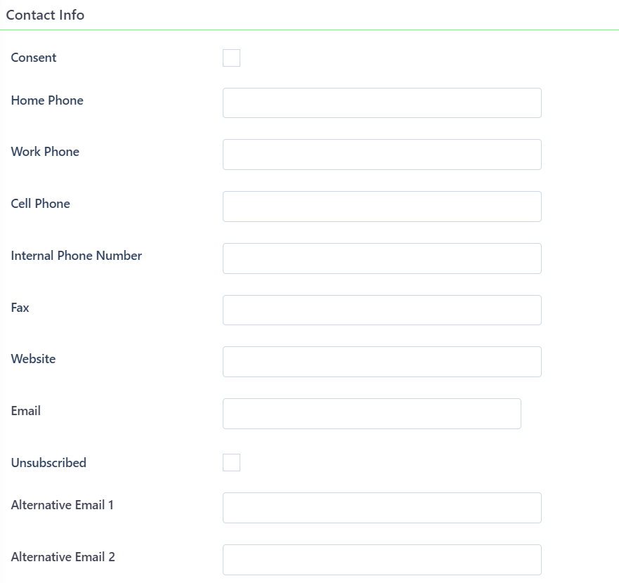 Contact info Contact form v.6.2| Comidor Platform