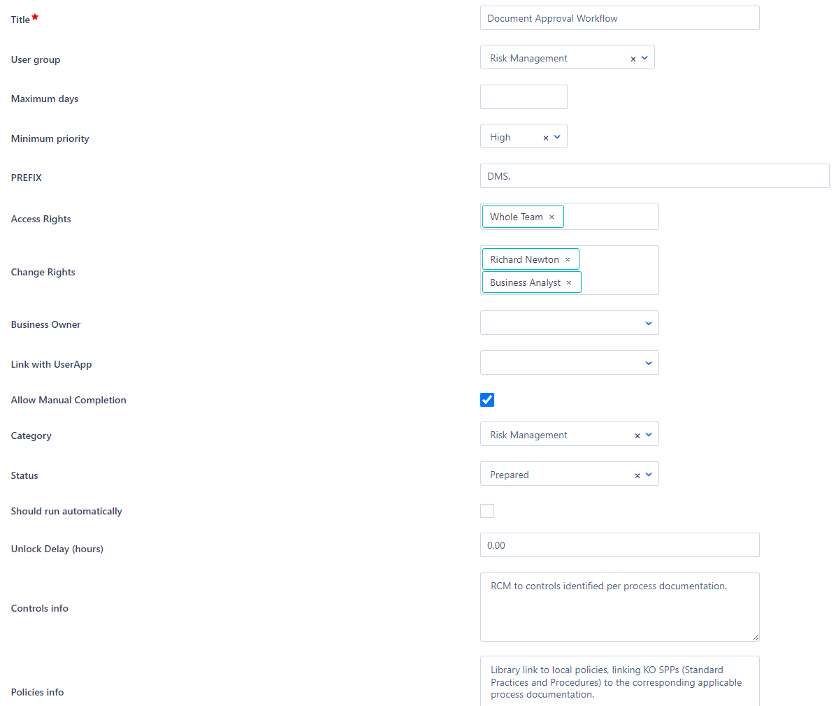 Workflow creation | Comidor Platform