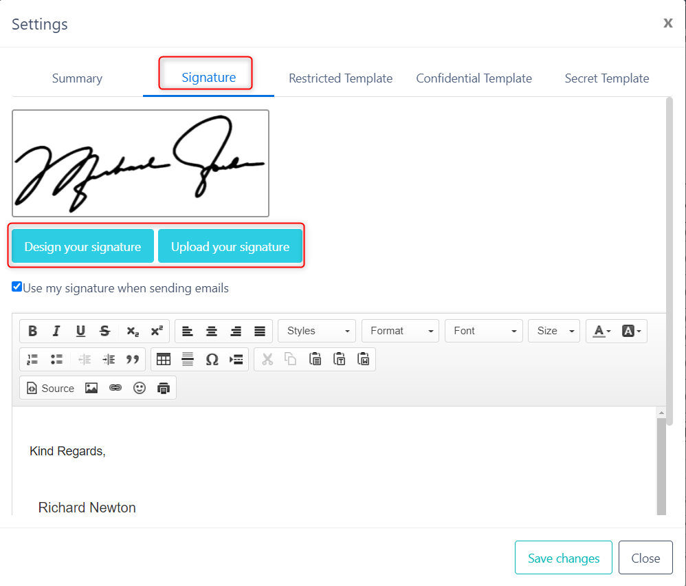 digital signature v.6| Comidor Platform