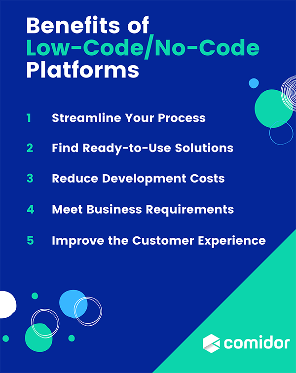 Benefits of Low-Code and No-Code Platforms | Comidor