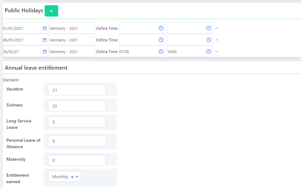 Regional settings | Comidor Platform