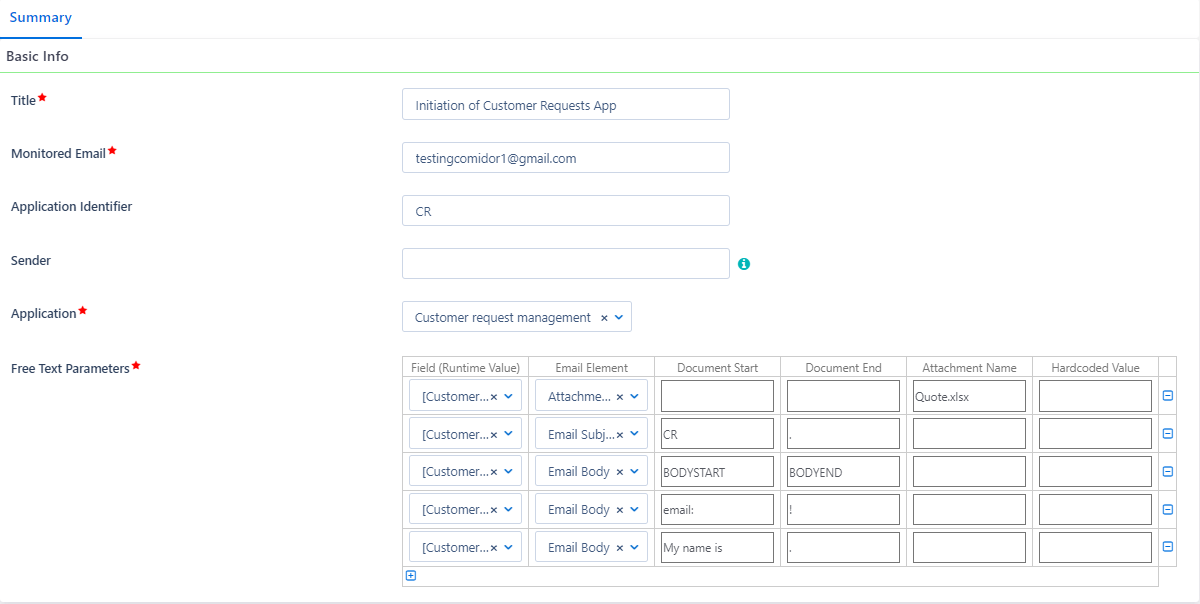 Email Automation Configuration | Comidor Platform