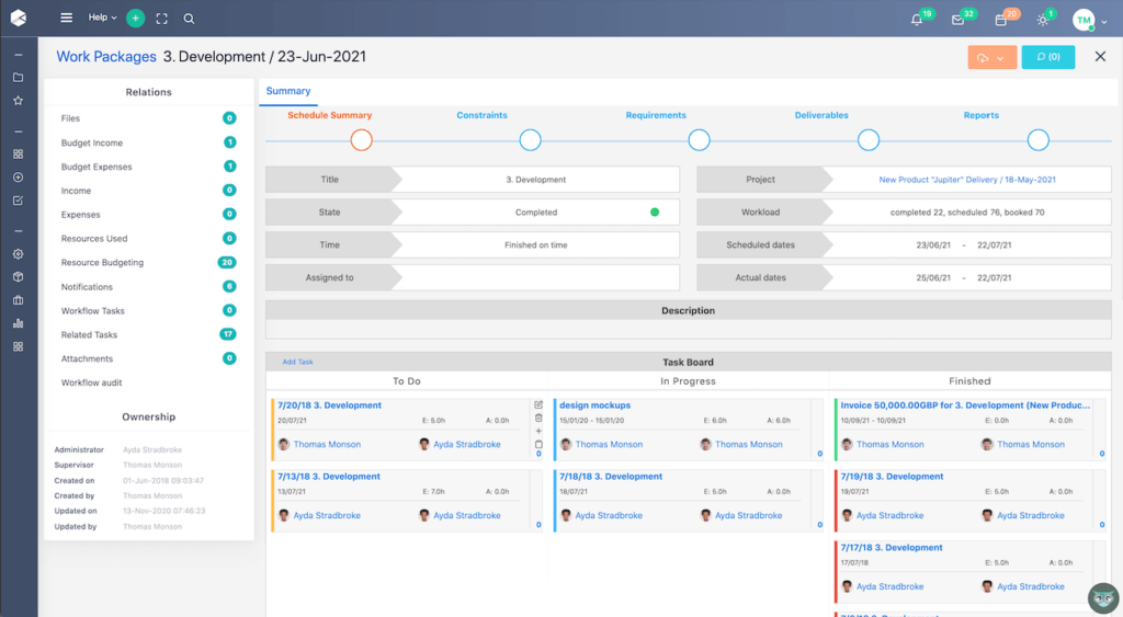 Project KanBan board | Comidor