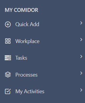 My Comidor menu v.6.2| Comidor Platform