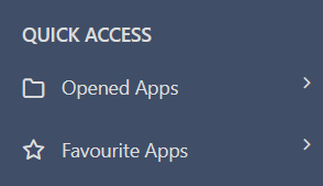 Quick access menu v.6.2| Comidor Platform