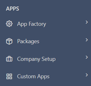 apps menu v.6.2| Comidor Platform